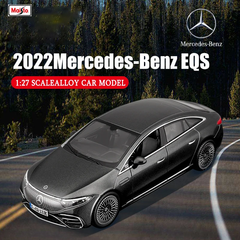 Maisto 1:27 Нов стил 2022 Mercedes-Benz EQS Моделиране Сплав Колата Леене Под налягане на плавателни съдове за Декорация Колекция от Играчки Инструмент за Подарък Модел на Автомобила