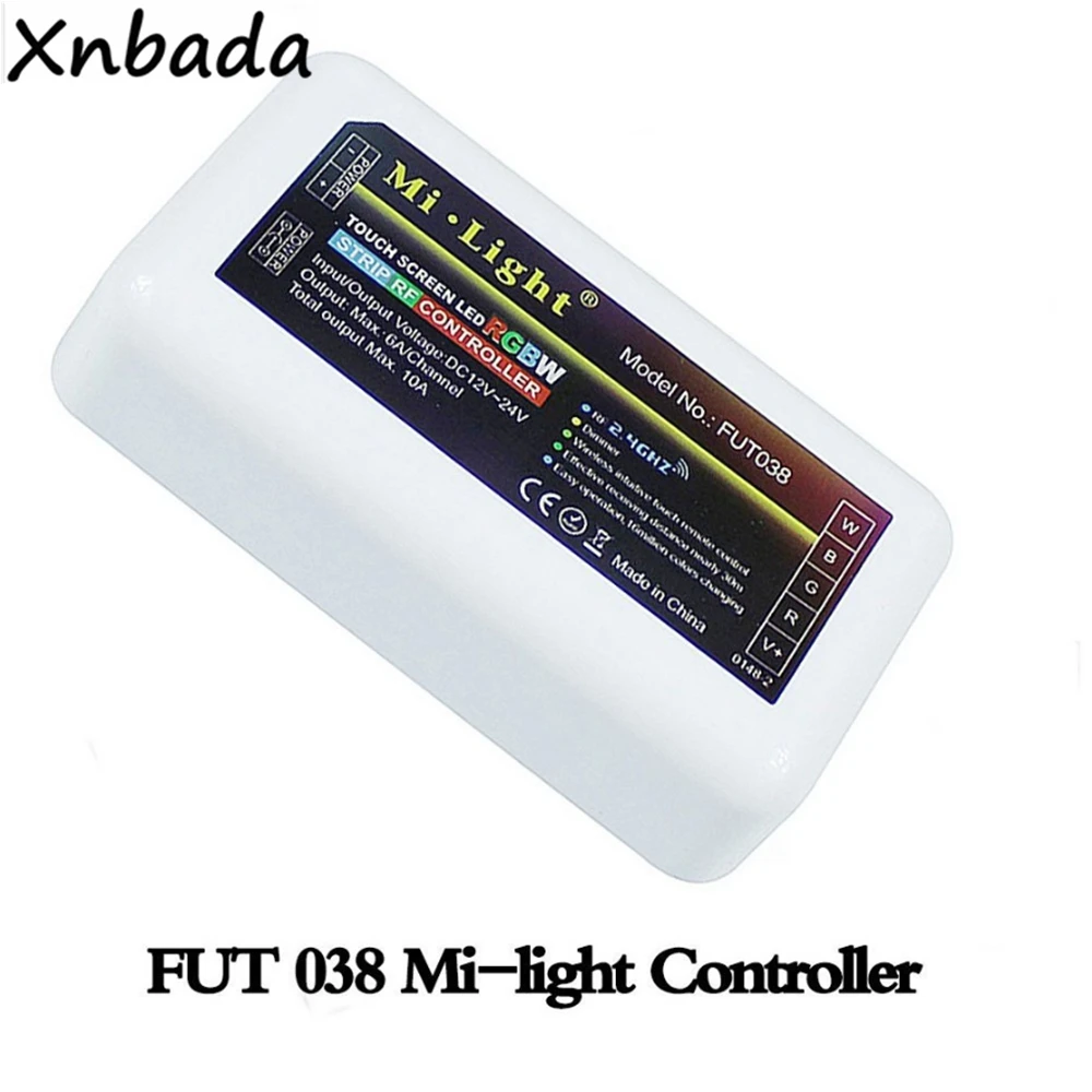 Milight MiBoxer FUT038 RGB RGBW Led Контролер RF RGB RGBW RGBWW/CCT Сензорен екран/Бутон, дистанционно управление
