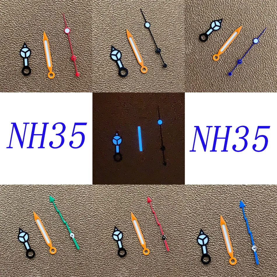 NH36 на часовника NH35 на часовника Син Светлинен Указател за NH35 NH36 Механизъм за самостоятелно ликвидация NH35 Промяна Циферблат Часа Инструменти Стрелките