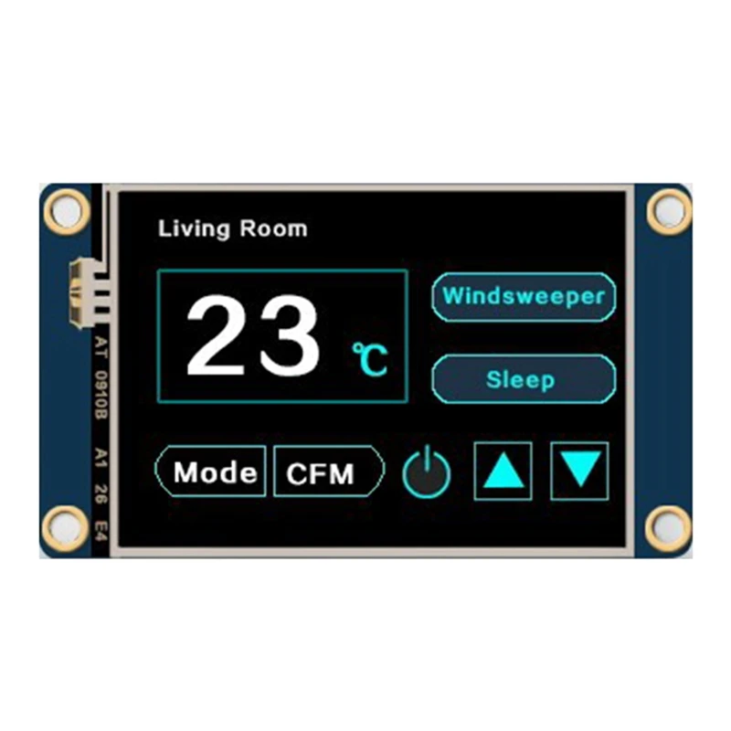 NX3224T024 2.4-инчов сензорен Модул HMI дисплей TFT LCD Резистивен Сензорен екран