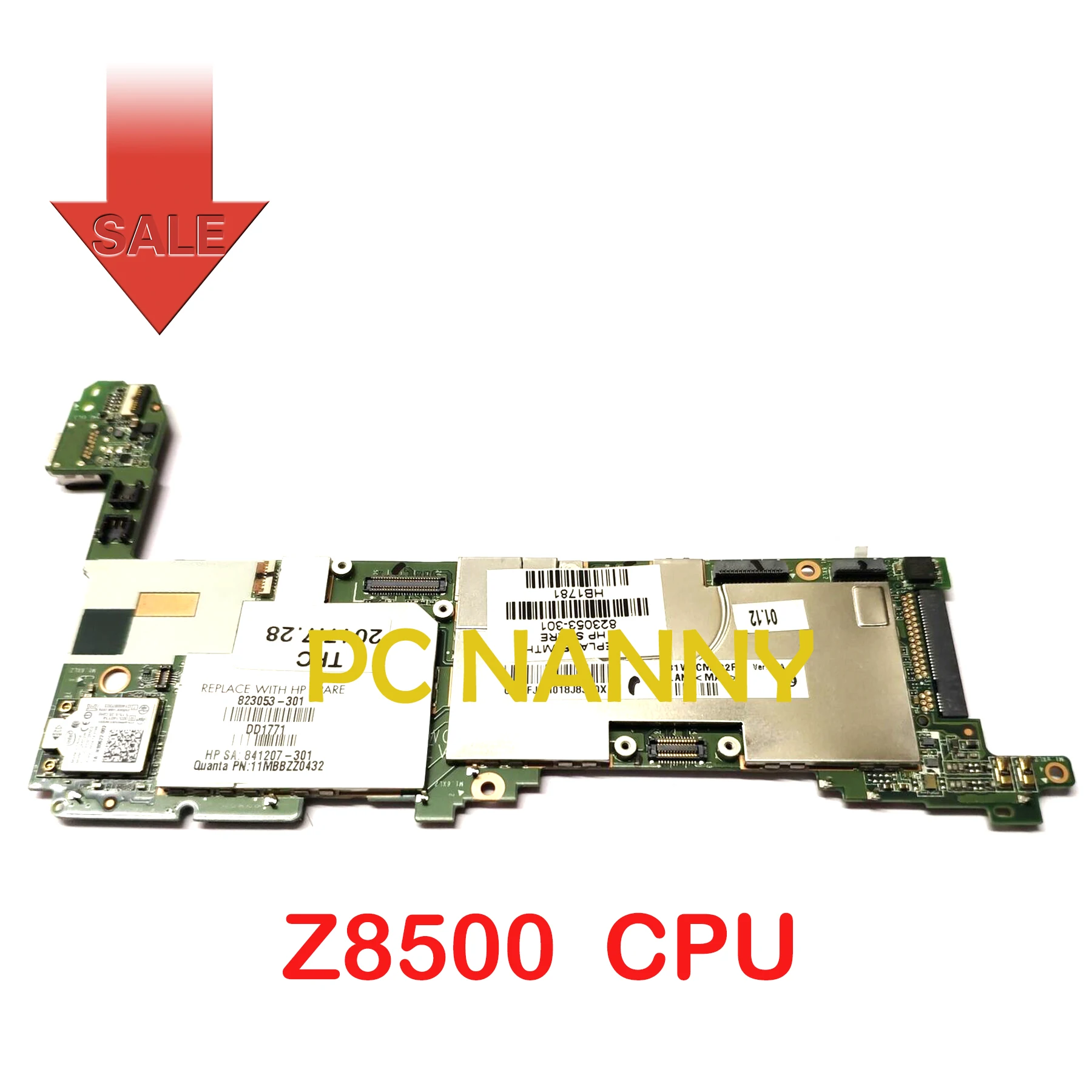PCNANNY за HP Pro Tablet 608 G1 дънна платка на лаптоп Z8500 823053-301 841207-301 11MBBZZ0432 DD1771 DAW0CMB1AA0