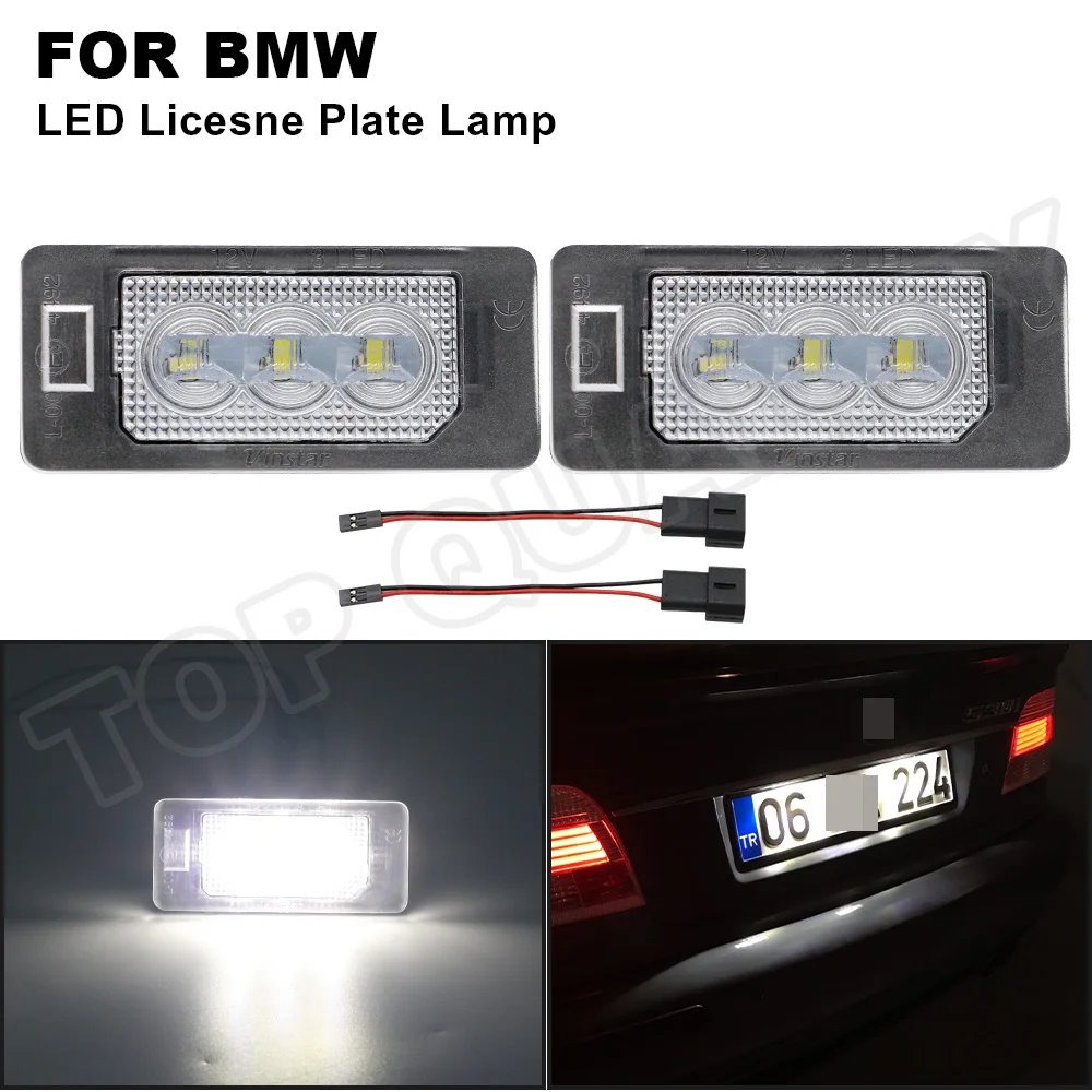 SMD Бял-Добрият LED Лампа Регистрационен номер за BMW E82 E88 F22 F23 F45 E46 E90 E91 E92 E93 F30 F31 F34 F32 F36 F33 E39 E60 E61