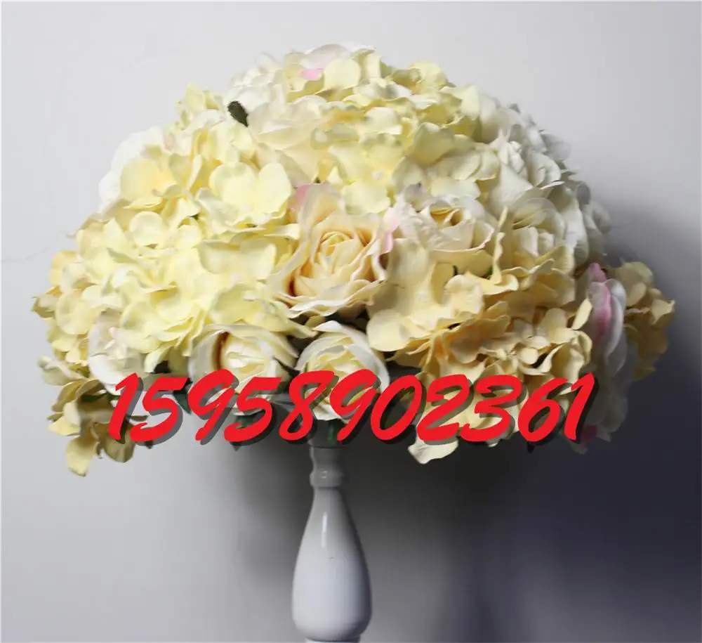SPR Безплатна доставка сватбена централно украса на сватбената маса цветя Роза Питайя Път оловен цвете (само цветя) 10 бр/лот