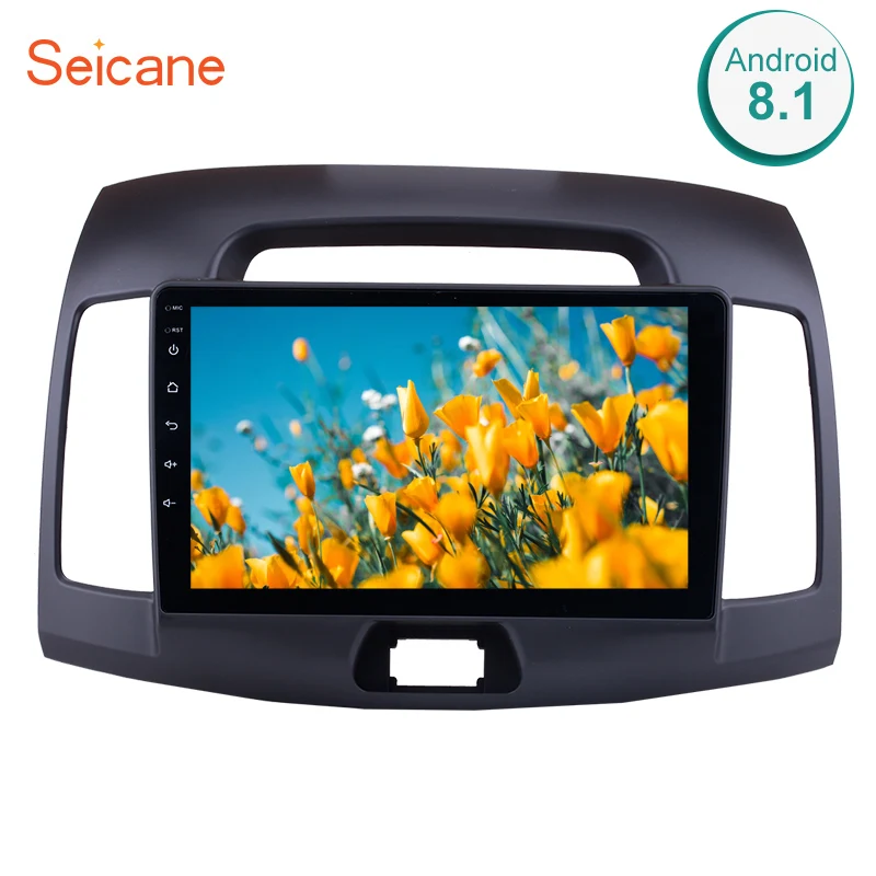 Seicane Android 8,1 Навигационна Система Bluetooth За Hyundai Elantra 2007 2008 2009 2010 2011 9 инча сензорен екран с DVD Плейър