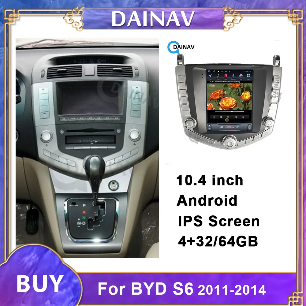 Telsa Стил Android Автомобилен Мултимедиен DVD Плейър GPS Навигация За BYD S6 2011 2012 2013 2014 Авто Аудио Стерео Радио