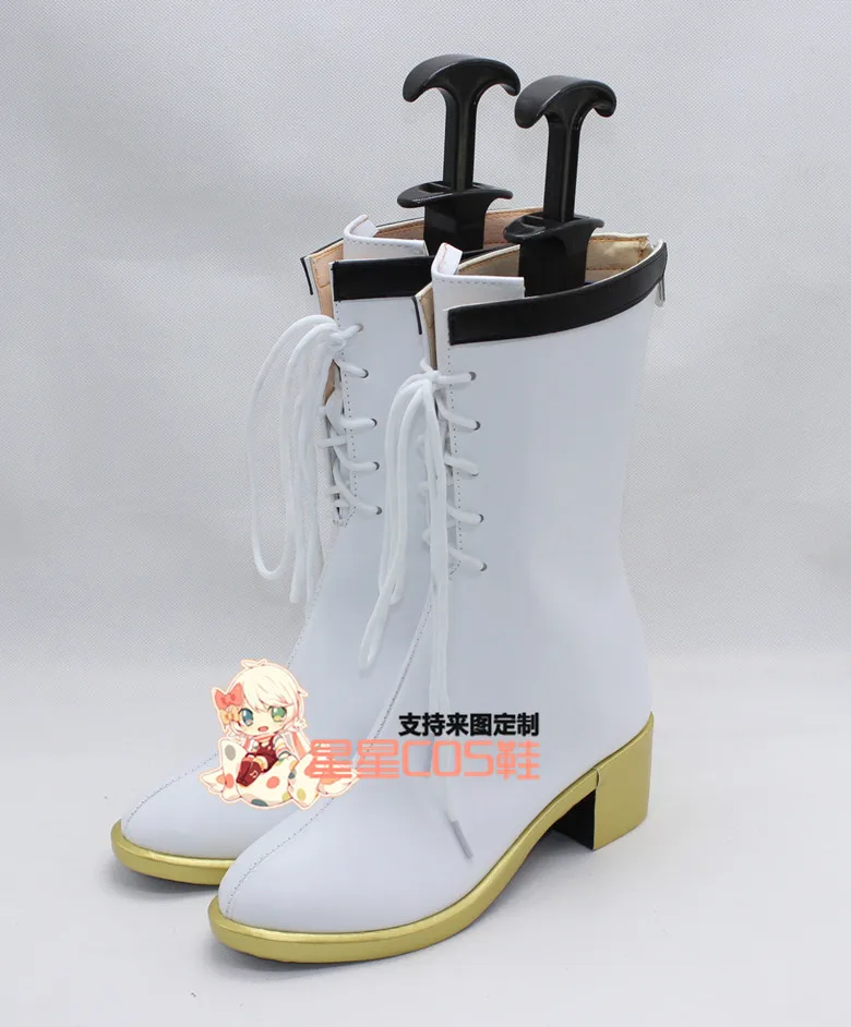 Tsukiuta Procellarum Iku Kannazuki Бели Обувки За Cosplay, Ботуши и Обувки за момичета X002