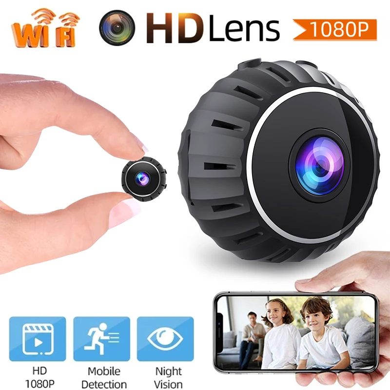 WiFi Мини-Камера 1080P HD Безжична Камера за Нощно Виждане Домашна Сигурност Бавачка Камера следи бебето Вътрешен Видео Детекция на Движение