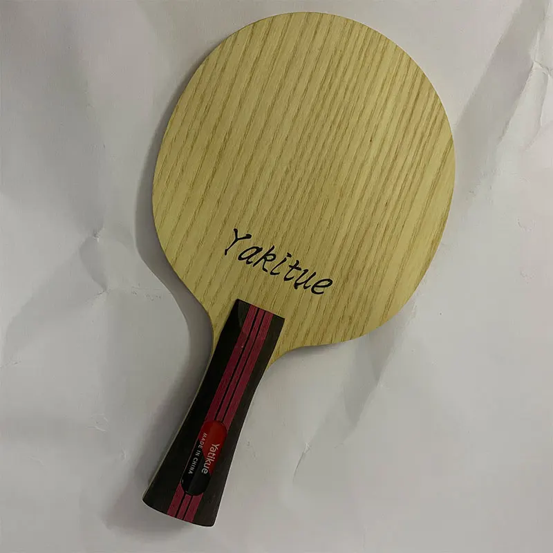 Yatikue Добро качество на чисто дърво ракета за тенис на маса нож за тенис ракета за пинг-понг с дълга дръжка