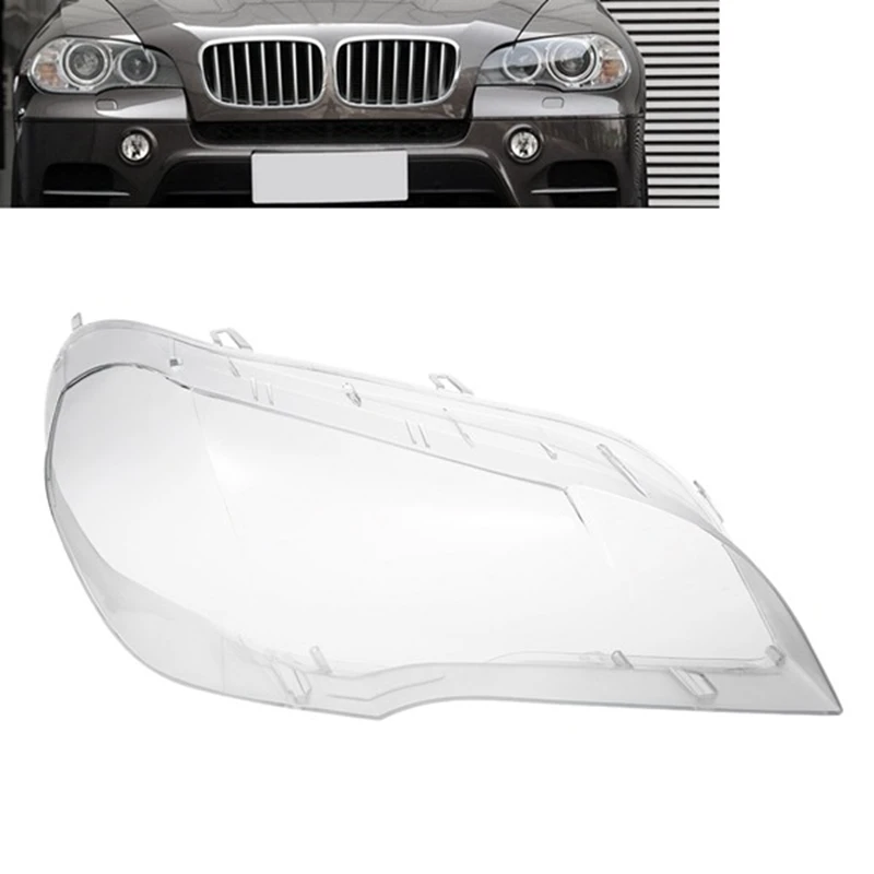 newCar Прозрачен Капак на обектива Фарове Смяна на Фарове На светлината на Капака на корпуса на лампата За-BMW X5 E70 2008-2013