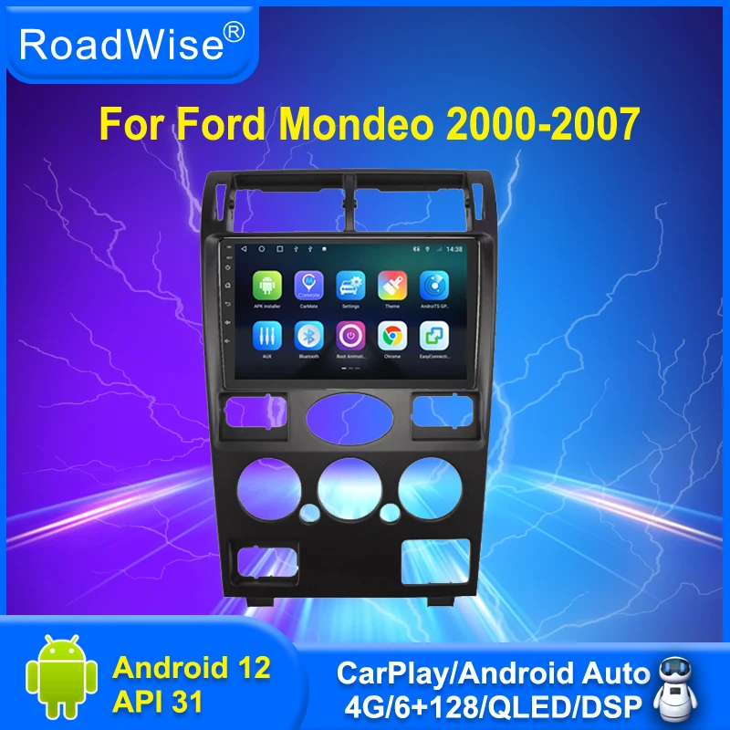 Авто Авто Мултимедиен плейър Carplay за Ford Mondeo 3 MT 2000 - 2004 2005 2006 2007 4G DVD GPS 2 din Главното устройство