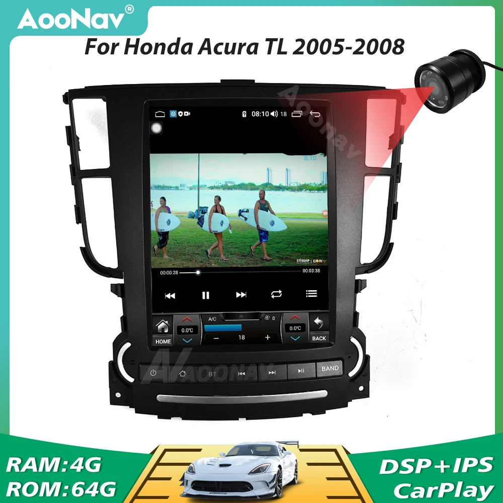 Авто Радио Сензорен Екран на Android За Acura TL 2004-2008 GPS Навигация Стерео Мултимедиен Плеър Автомагнитола Главното Устройство