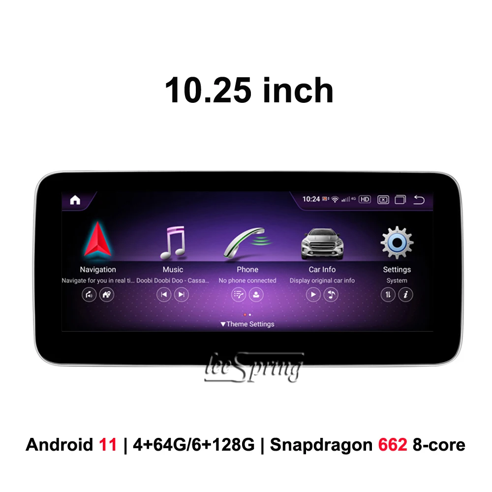 Авто мултимедиен плейър 10,25-инчов Android 11 за Mercedes Benz CLA 117 C117 X117 (Оригинален автомобилен NTG 4,5/5,0 5,1)