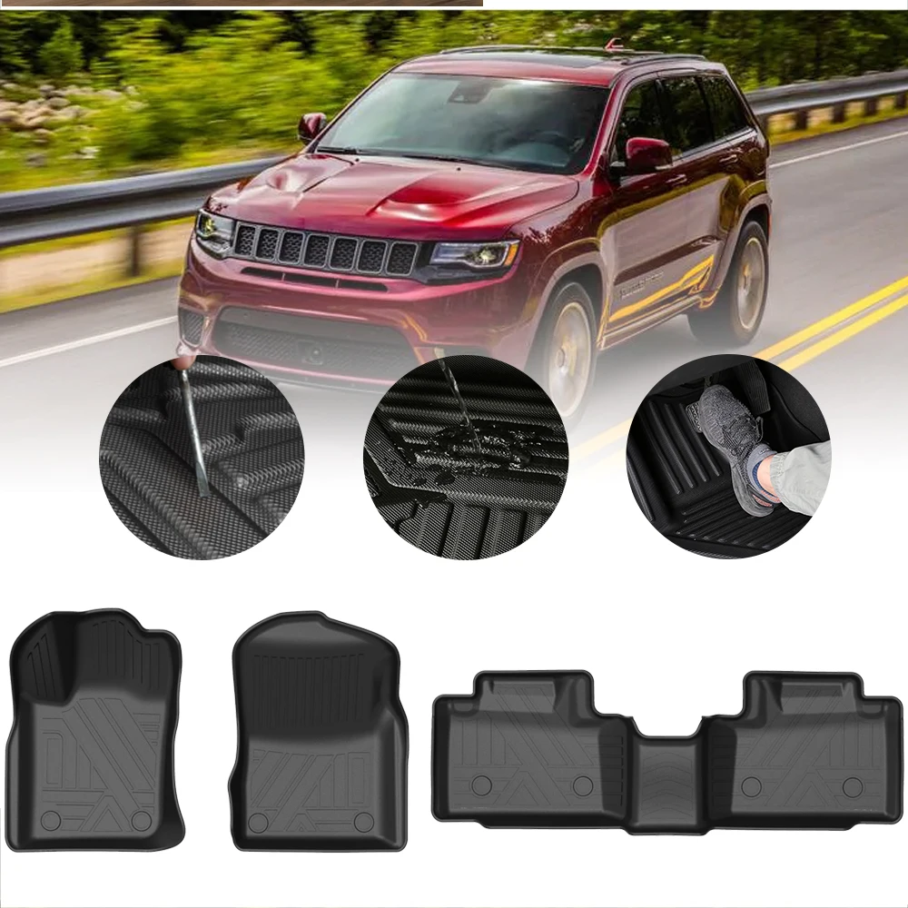 Автомобилни Постелки TPE за Jeep Grand Cherokee 2011-2021 Водоустойчив Защитен Гумен Авто Подложка Подложка Аксесоари за Интериор на Автомобил