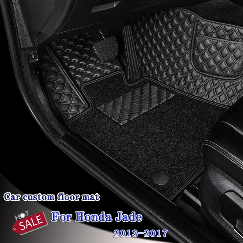 Автомобилни Стелки За Honda Jade 2016 2017 2015 2013 2014 (4 седалки) Килими Авто Аксесоари За интериора на Килими по Поръчка Автомобили