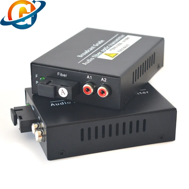 Аудио Оптичен оптичен Разклонител медия конвертори SC RCA аудио влакно SM 20 км