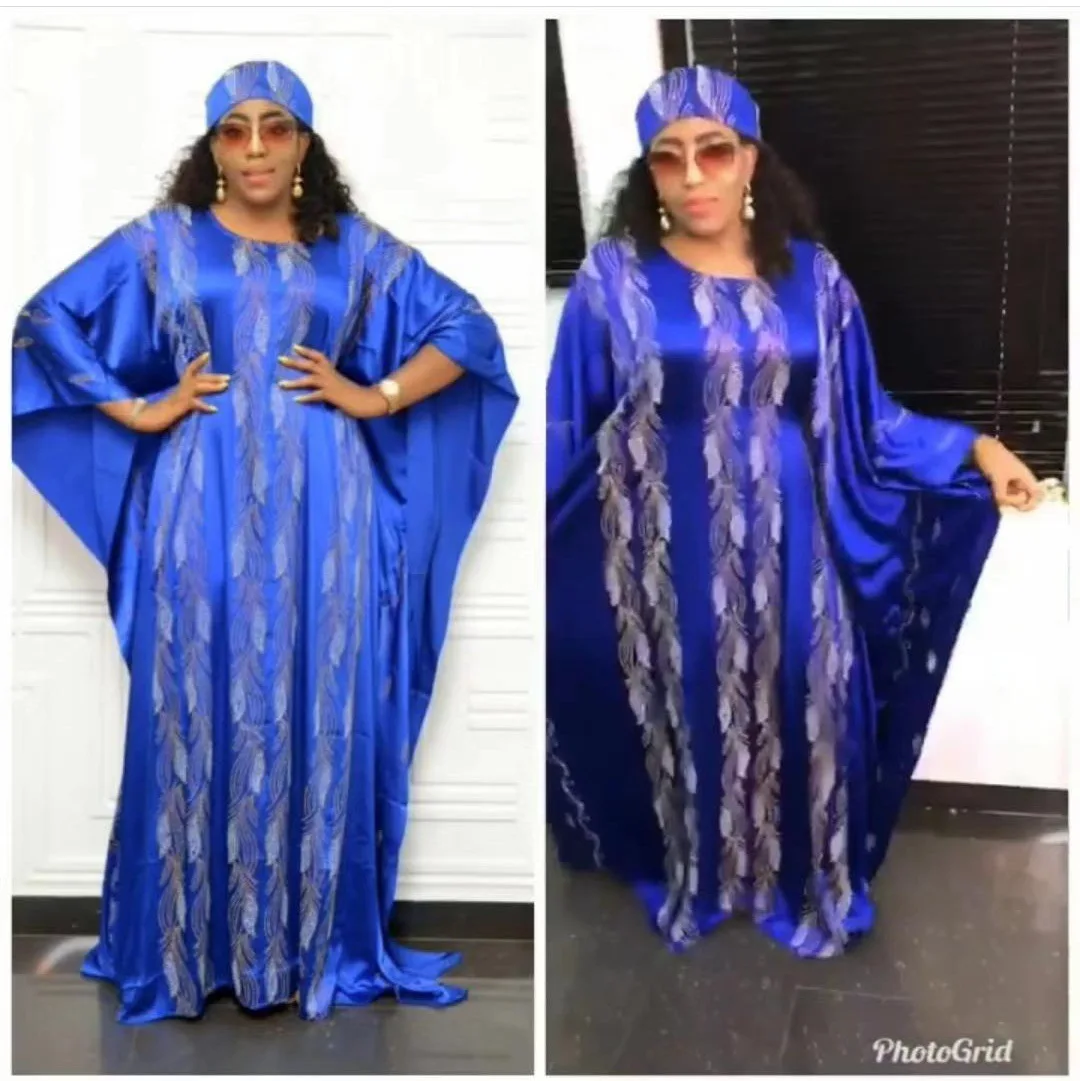 Африкански Рокли За Жени, широко дълга рокличка, африканските секси дълга рокля по-големи размери с шал на главата