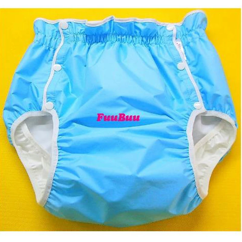 Безплатна доставка FUUBUU2226-СИНЬО-L Непромокаеми панталони/Пелена за възрастни/панталони за инконтиненция на урината/Джобни кърпички