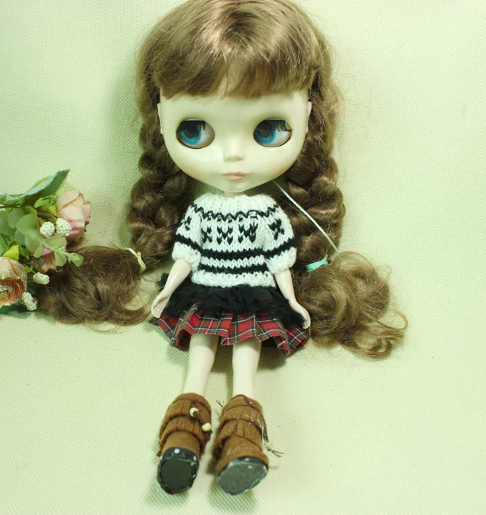 Безплатна доставка Модни стоп-моушън облекло 1 бр. пуловер за кукли Blyth Аксесоари, играчки за момичета