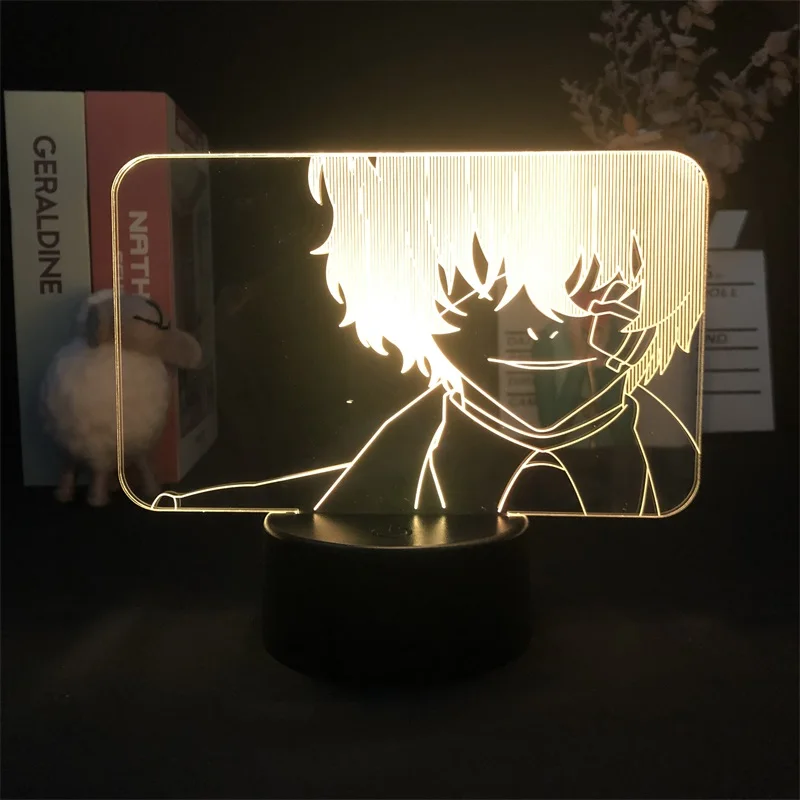 Бунго Бездомни Кучета Dazai Осаму Японското Аниме 3D лека нощ Декор За Спалня Сладък Подарък За Рожден Ден Led Лампа Манга Бебе са Чудесен Подарък