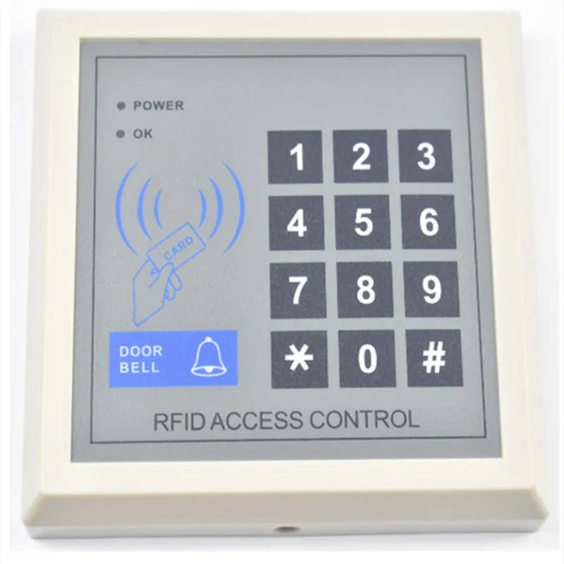 Висок клас на Сигурност RFID за Безконтактно Въвеждане на Система за Заключване на вратите, Система за контрол на достъп 2000 Потребителите на + 10 Клавиши