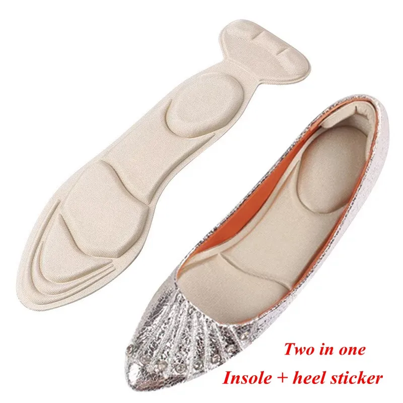 Високи Токчета Стелки за Обувки Защита на Пета Стелка Дамски Арочная Поддържаща Поставяне на Стелка 7D Мека Т-образна Пяна Невидими Подложки за Обувки