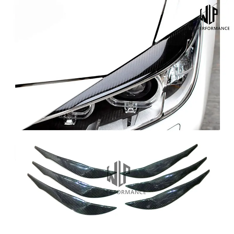 Висококачествена Размерът на Фаровете От въглеродни влакна За купето на Автомобила, Вежди, Автомобилен Стайлинг За BMW 3 Series F30 F35 12-UP