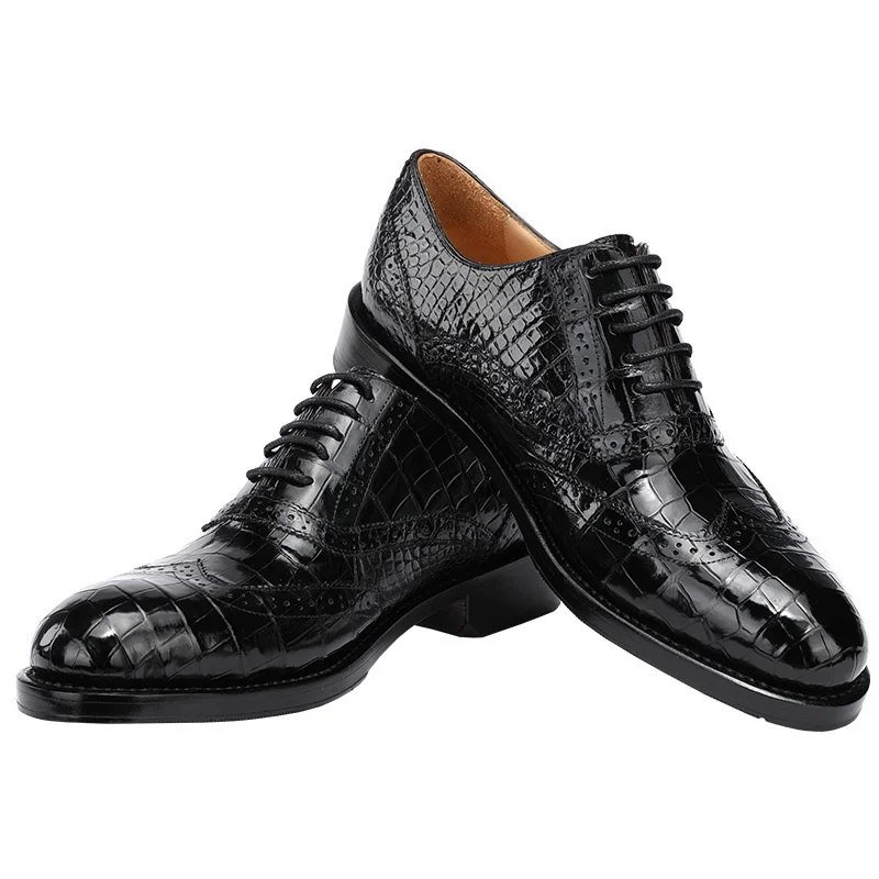Висококачествена мъжка бизнес офис официалната обувки дантела, Нова Ежедневни Модерна Луксозна модельная обувки за комуникация, Маратонки от естествена кожа