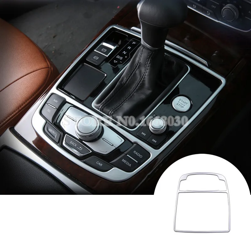 Вътрешна Конзола Кутия за Превключване на Предавките Рамка Накладки За Audi A6 S6 2012-2018 автоаксесоари вътрешна украса Кола