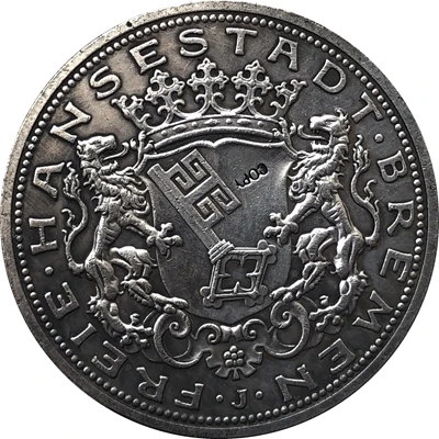 Германската монета 1904 Г. 2 Марки копие 28 мм