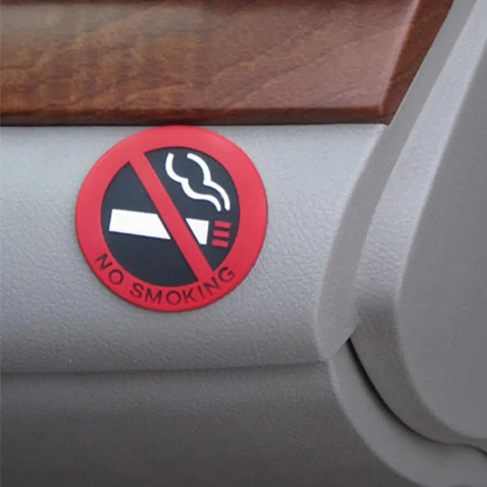 Да Не Се Пуши Автомобилни Стикери За Полагане На Кръгла Червен Знак Vinyl Стикер