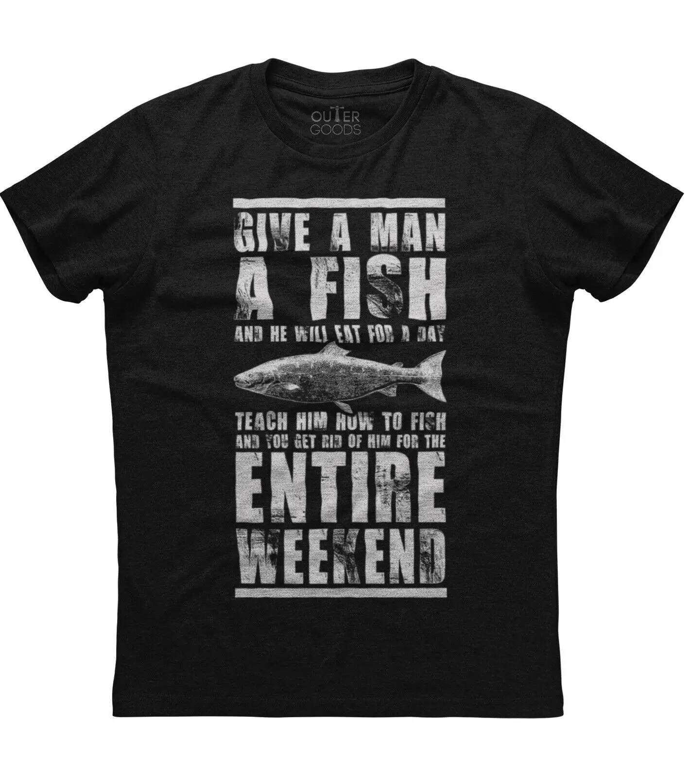 Дайте на Мъжа Нова Хлопковую Черна тениска с къс ръкав, Предназначени за Риболов.