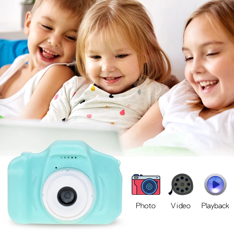 Детска камера Водоустойчива HD 1080P Виртуална Видео Камера Играчка, 8 Милиона Пиксела Детска Мультяшная Скъпа Камера За Снимки На Открито Играчка