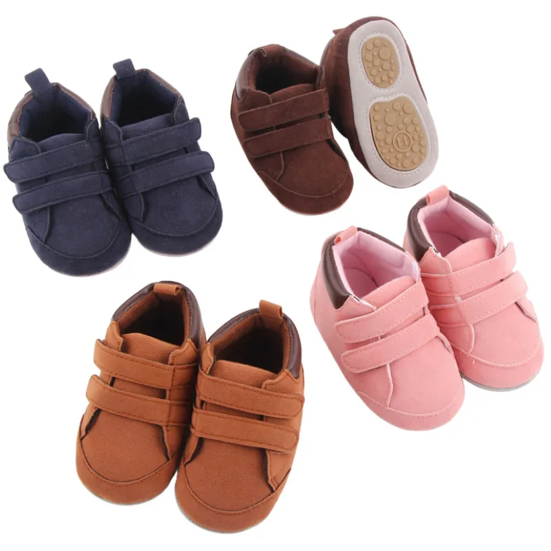 Детски обувки на равна подметка, Обикновена Високи маратонки с мека подметка за момчета и момичета, Розов/ Кафяв/ Тъмно синьо/ Светло-кафяв