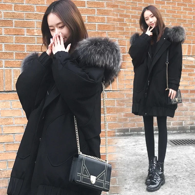 Жена пуховик от памук 2022 Зима Новата Топло Дамско яке Корейската версия на Модерния женски Пуховика Зимно палто