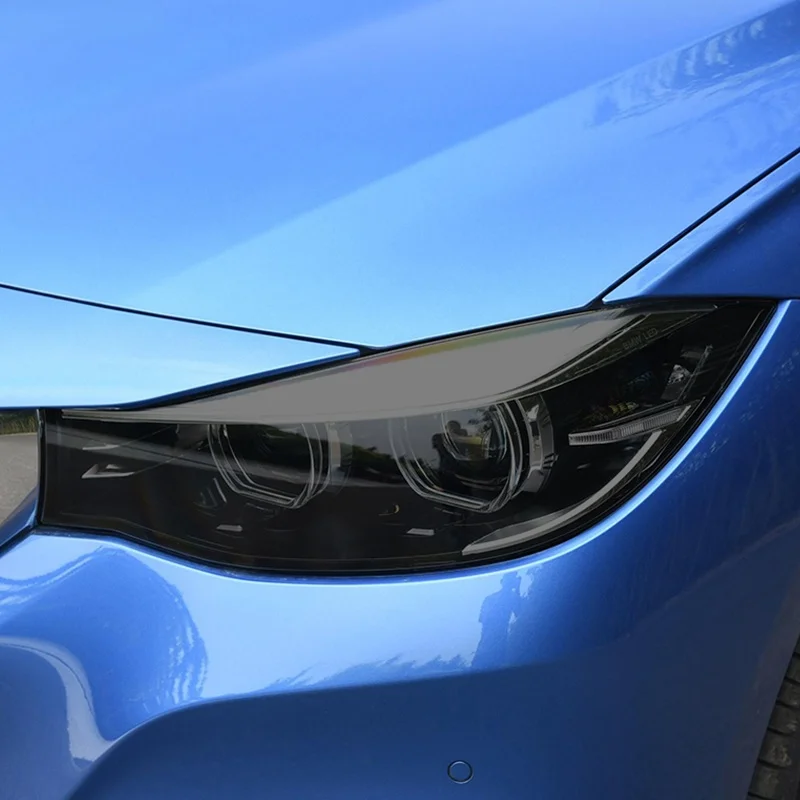 За BMW Серия 3 GT F34 2013-On Аксесоари За автомобилни Фарове Защитно Фолио на Предната Светлина Прозрачна Дымчатая Черен Стикер от TPU