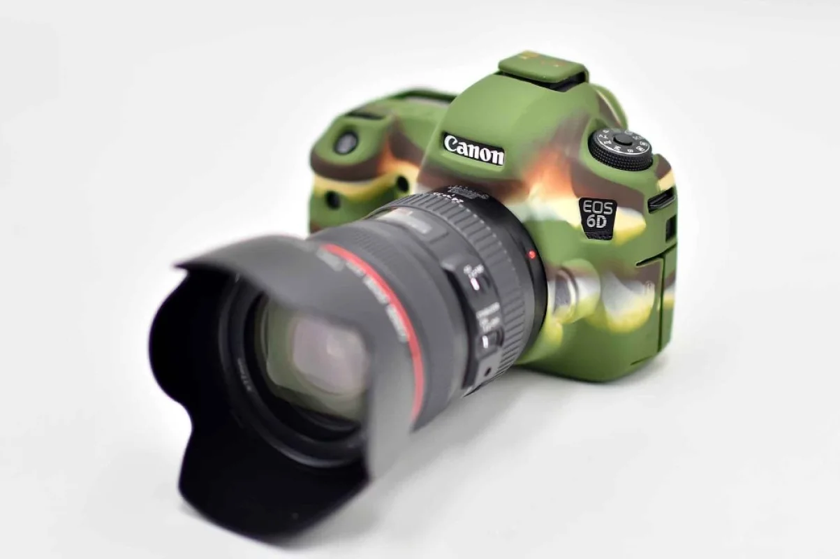За Canon 6D DSLR Камера Чанта защитно покритие Висококачествена Мека Силиконова Гума помещение Защитен калъф за Кожата на тялото