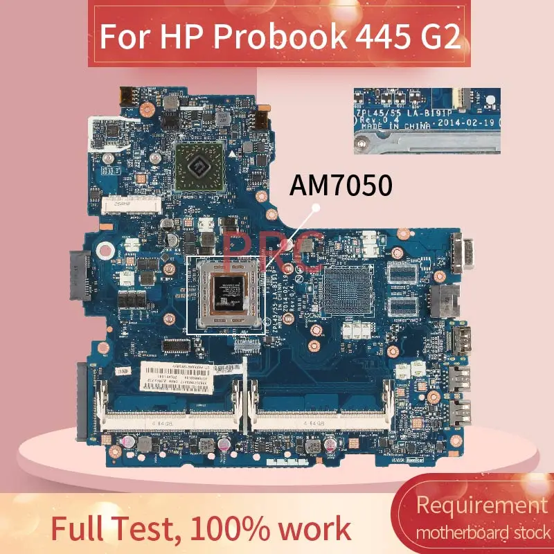За HP Probook 445 G2 AM7050 дънна Платка на лаптоп LA-B191P DDR3 дънна Платка на лаптоп