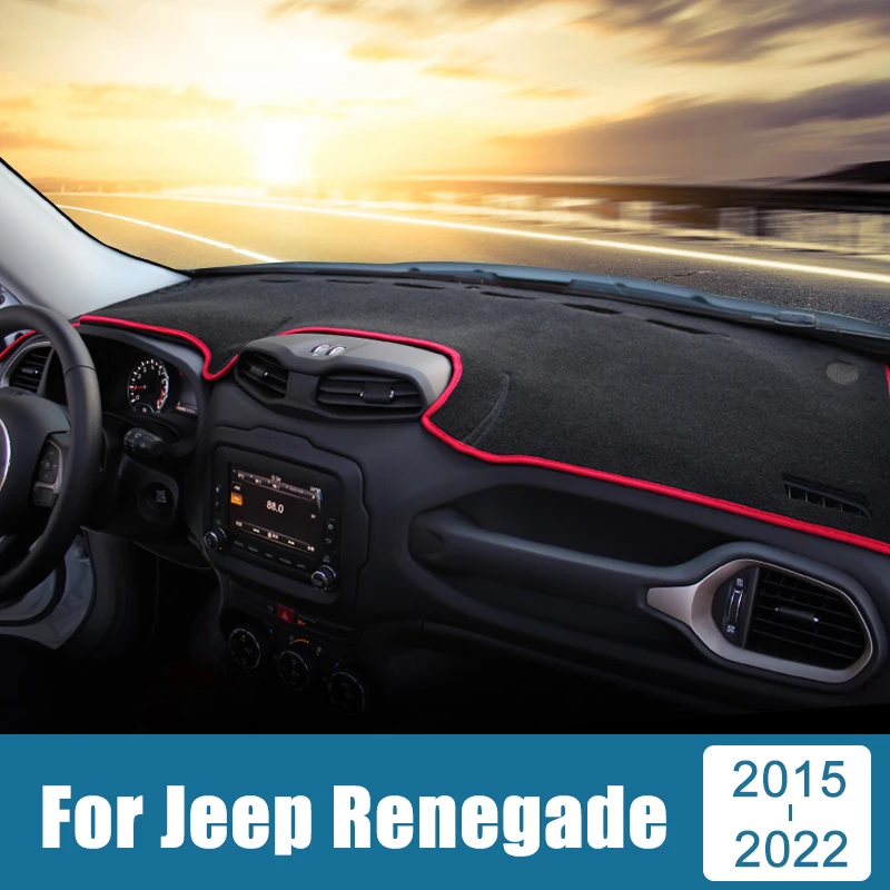 За Jeep Renegade BU 2015-2018 2019 2020 2021 2022 Покриване на Арматурното табло на Автомобила Избягвайте светлата част на Килима на Арматурното Табло, Килими, Аксесоари
