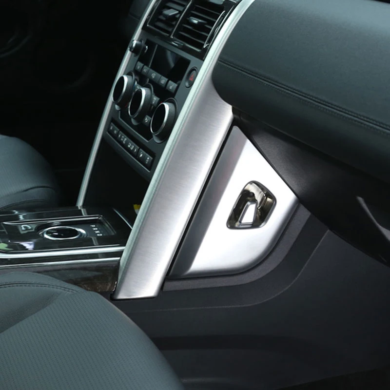 За Land Rover Discovery Sport 2015-2017 Кола-стайлинг ABS Хромирана Централна Конзола Декоративни Панел Капак Завърши 3d Стикери 2 бр./компл.