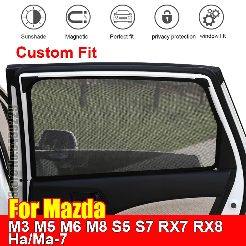За Mazda M3 M5 M6 M8 S5 S7 RX7 RX8 Ha/Ma-7 Козирка Аксесоари Прозорец на Кутията Козирка Завеса на Окото Шторка Шторка По Поръчка
