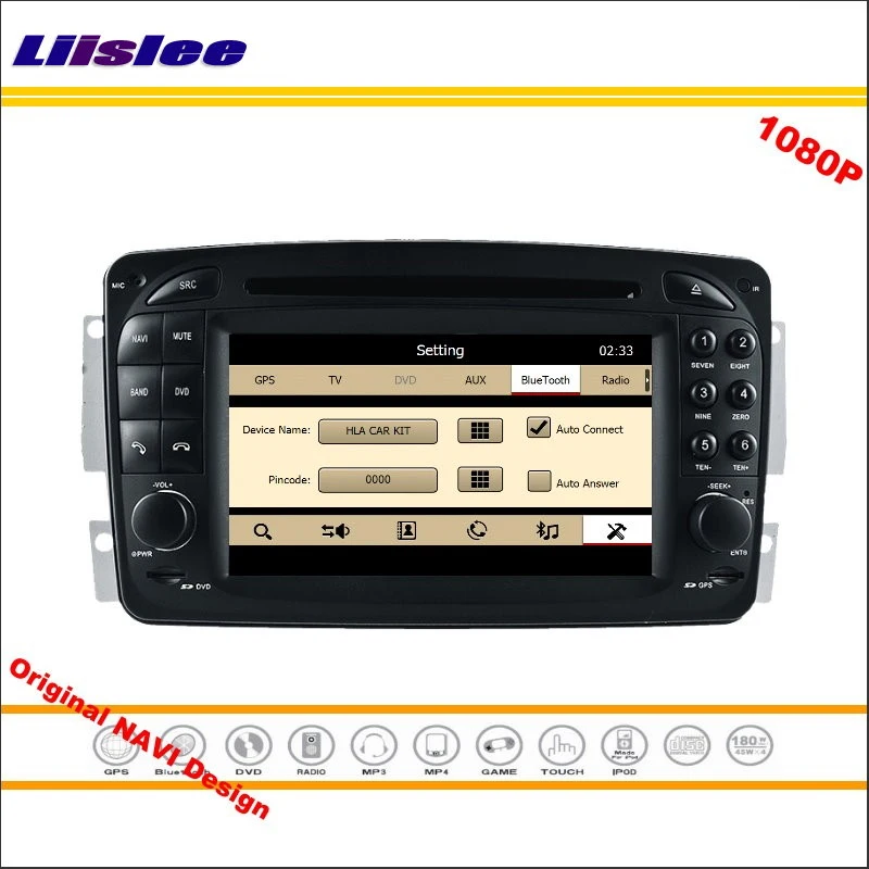 За Mercedes Benz CLK W209 2004 ~ 2011 Android Авто Радио CD DVD Мултимедиен Плейър GPS Навигация 1080P HD Екран, Система за Главното устройство