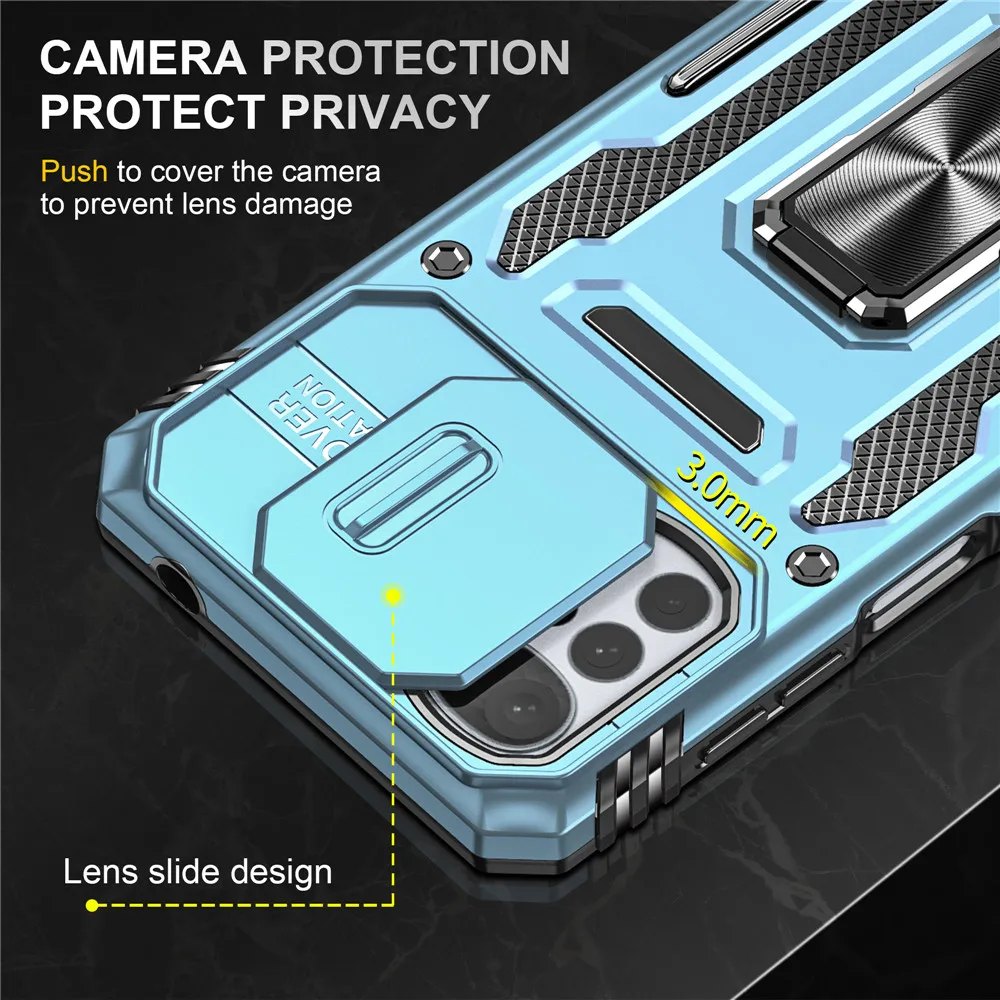 За Motorola Edge 30 Pro устойчив на удари Калъф Armor Slide Обектив 360 Защита на Etui за Motorola G22 Делото Moto G Stylus Чист Funda