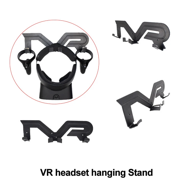 За Oculus VR/HTC Vive/Valve Index VR Слушалки Слушалки Монтиране на стена Поставка Удобна Лесно да се Съхранява Скоба за Съхранение на Слушалки