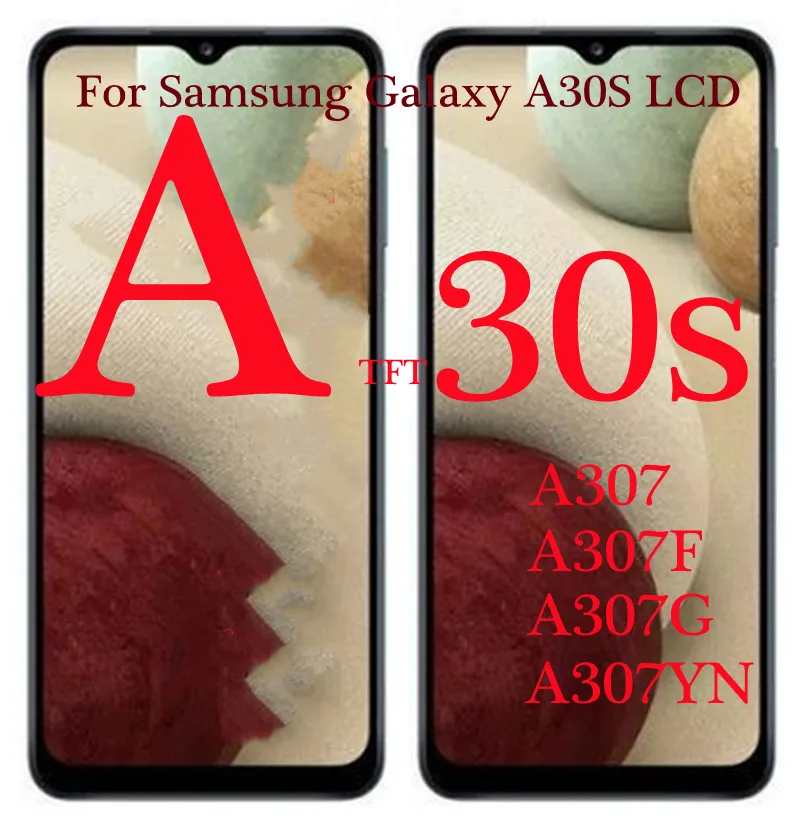 За Samsung Galaxy A30S LCD сензорен дисплей, Дигитайзер, Монтаж, Дисплей За Samsung A30s A307 A307F A307G A307YN, на екрана на дисплея