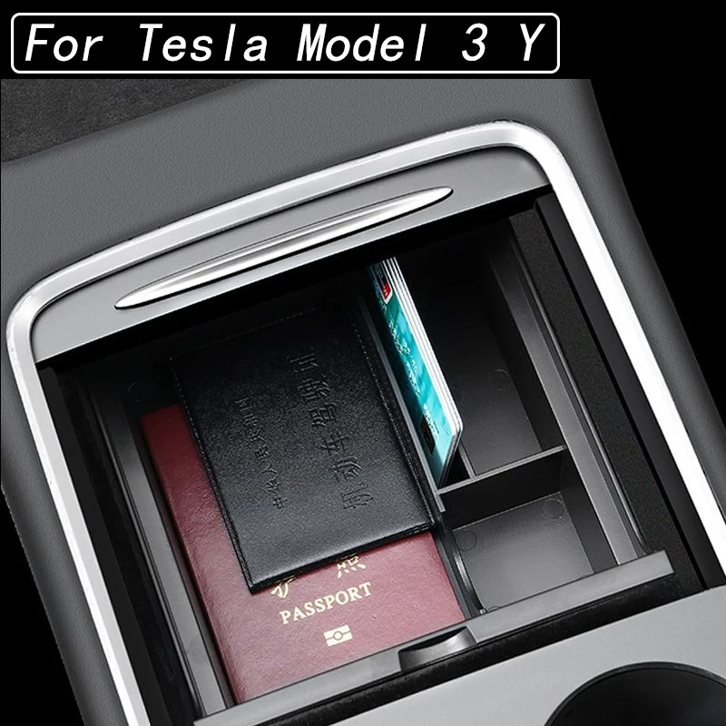 За Tesla, Модел 3 Y 2021 Централен Подлакътник Кутия За Съхранение На Централната Конзола На Автомобила Скритите Контейнери Органайзер Аксесоари За Интериора