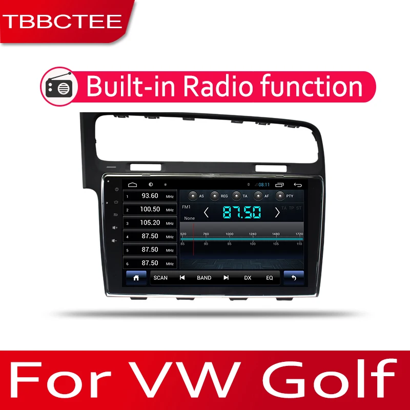 За Volkswagen VW Golf 7 2012 ~ 2017 Автомобилен Мултимедиен плейър, Радио, видео авто стерео GPS Карта Медии Navi WIFI BT
