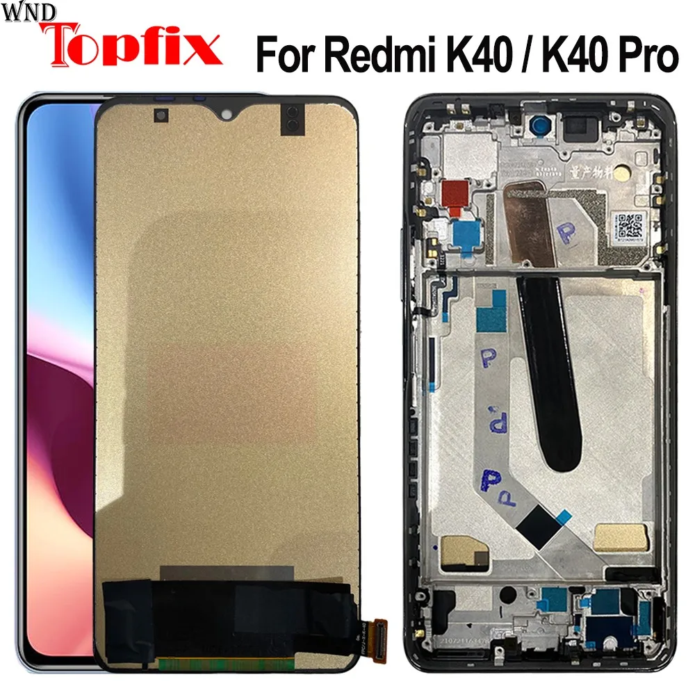 Качеството на TFT За Xiaomi Redmi K40 Pro LCD дисплей С Сензорен екран Дигитайзер възли За Redmi M2012K11AG LCD екран