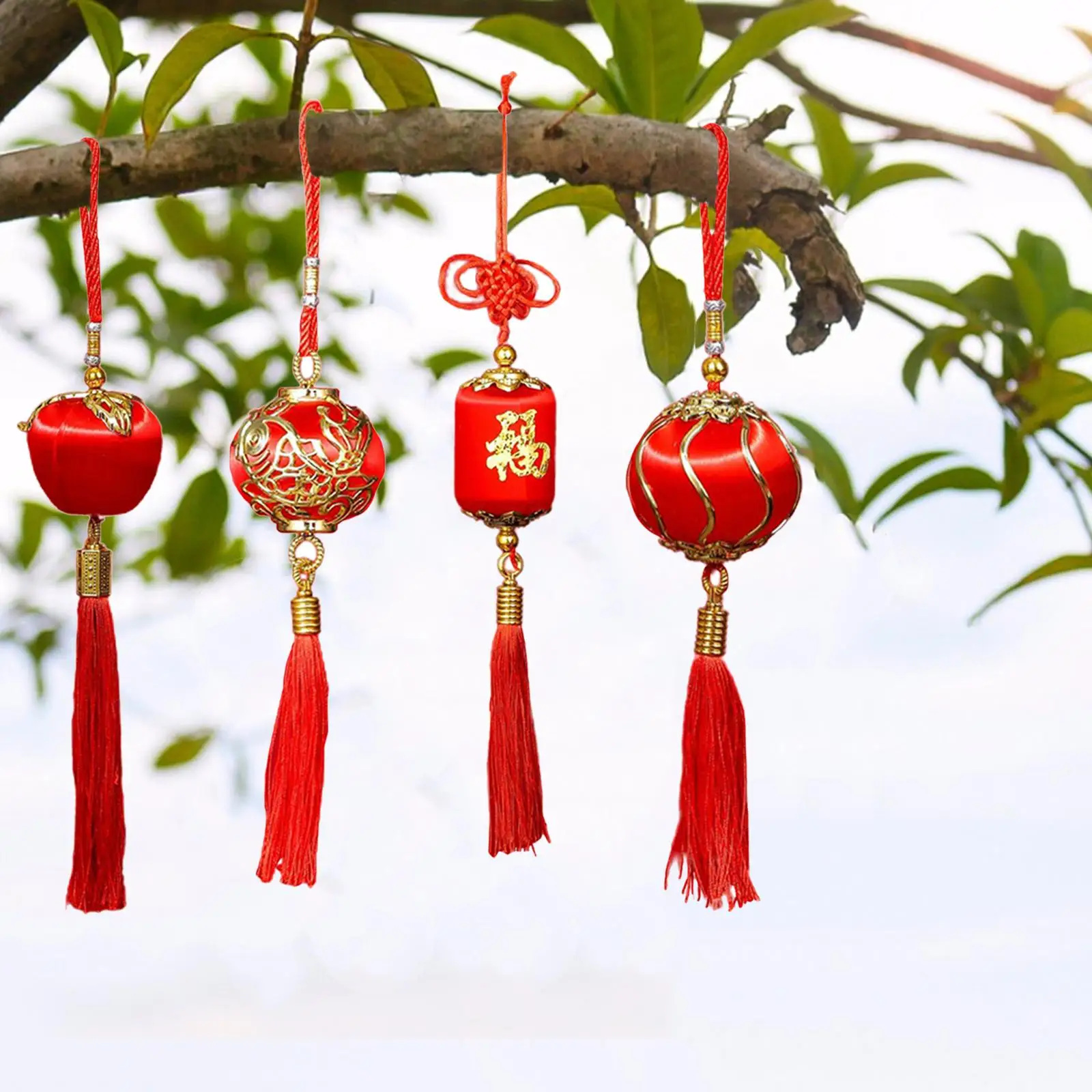 Китайски Честит Червен Фенер Висулка Новата Година Късмет Подвесное Украса за Партита, Сватби, Ресторанти, Тържества, Украса