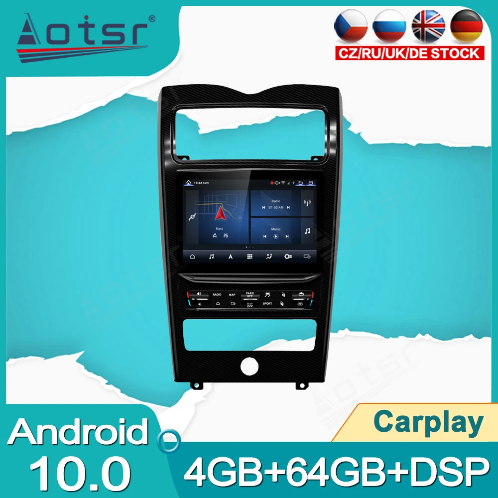 Кола DVD плеър с Android 11,0 За Maserati Quattroporte 2004-2012 Авто Радио DSP Carplay 4G + 64 GB Стерео Главното устройство GPS Навигация