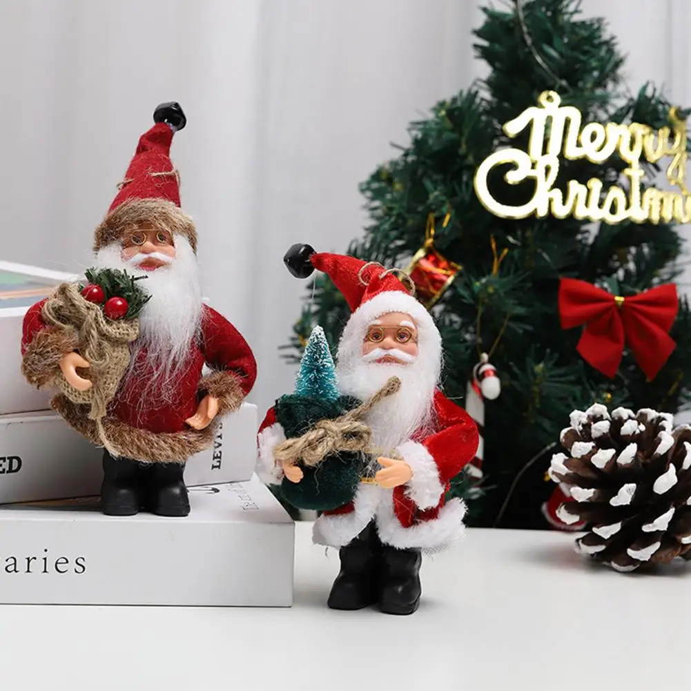 Коледна Кукла Ремък Дизайн Company Подарък Носят Очила Сладко Стои Дядо Коледа Кукла Висулка За Украса На Дома